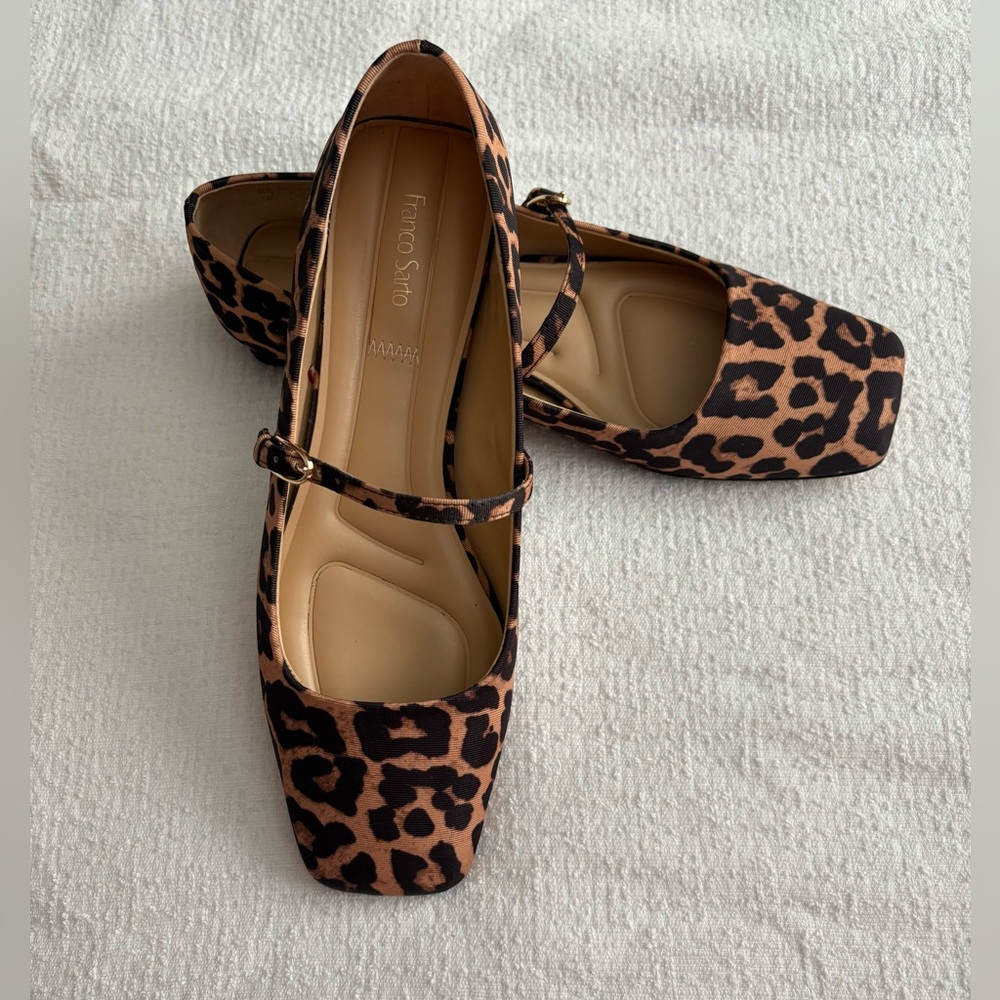 Franco Sarto Leopard Print Flats